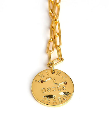 Mini Beach Tag Charm Necklace – 18k Gold Plated - Lisi Lerch