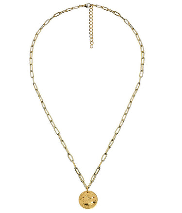 Mini Beach Tag Charm Necklace – 18k Gold Plated - Lisi Lerch