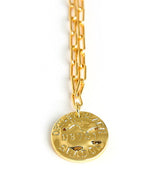 Mini Beach Tag Charm Necklace – 18k Gold Plated - Lisi Lerch