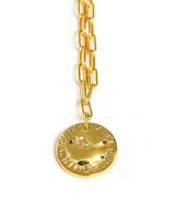 Mini Beach Tag Charm Necklace – 18k Gold Plated - Lisi Lerch