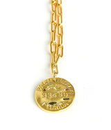 Mini Beach Tag Charm Necklace – 18k Gold Plated - Lisi Lerch