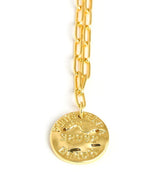 Mini Beach Tag Charm Necklace – 18k Gold Plated - Lisi Lerch