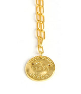 Mini Beach Tag Charm Necklace – 18k Gold Plated - Lisi Lerch