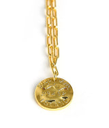 Mini Beach Tag Charm Necklace – 18k Gold Plated - Lisi Lerch