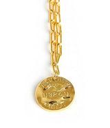 Mini Beach Tag Charm Necklace – 18k Gold Plated - Lisi Lerch