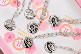 Mini Beach Tag Charm Necklace – Sterling Silver Plated - Lisi Lerch
