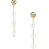 Olivia Pearl & Bezel Drop Earring - 18k Gold Plated - Lisi Lerch