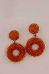 Orange Bonnie Beaded Earring -Sample Sale- Final Sale - Lisi Lerch