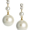 Paris - Pearl and Rhinestone Drop Earring - 18k Gold Plated - Lisi Lerch