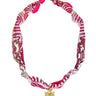 Pink Cross Scarf Necklace- Sample Sale- Final Sale - Lisi Lerch