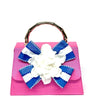 Pink Lulu- Blu Dash Bow with White Gardenia- Sample Sale- Final Sale - Lisi Lerch