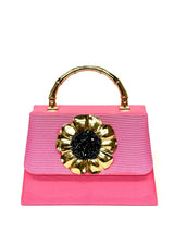 Pink Lulu-Poppy with Navy Pouf - Sample Sale- Final Sale - Lisi Lerch