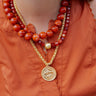 Pisces Coin- Vintage Coin - 18k Gold Plated - Lisi Lerch