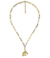 Royal Horse Charm Necklace - 18k Gold Plated - Lisi Lerch