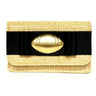 Ruby Straw Clutch- Flat Bow- Gameday Charm - Lisi Lerch