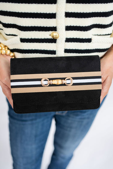 Ruby Tan Stripe Band with Bamboo Toggle - Lisi Lerch