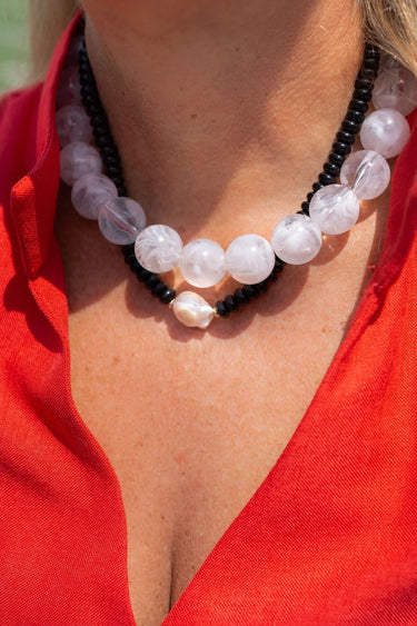 Ryan Beaded Acrylic Necklace - Lisi Lerch