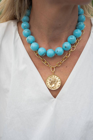 Ryan Beaded Acrylic Necklace - Lisi Lerch