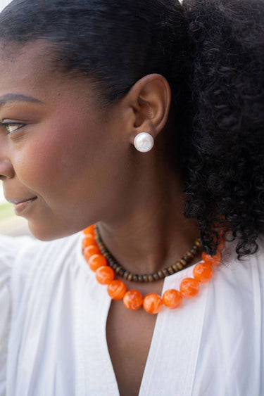 Ryan Beaded Acrylic Necklace - Lisi Lerch