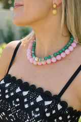 Ryan Beaded Acrylic Necklace - Lisi Lerch