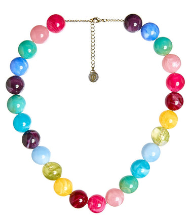 Ryan Beaded Acrylic Necklace- Multi Color - Lisi Lerch