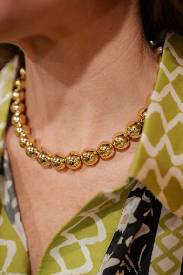 Ryan Gold Beaded Necklace - Lisi Lerch