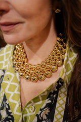 Ryan Gold Beaded Necklace - Lisi Lerch