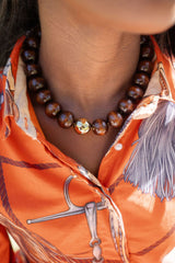 Ryan Wooden Beaded Necklace - Lisi Lerch