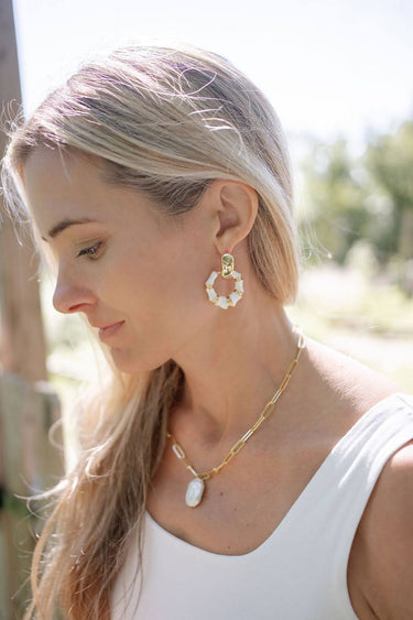 Sadie- Bamboo Drop Earring - Lisi Lerch