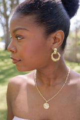 Sadie- Bamboo Drop Earring - Lisi Lerch