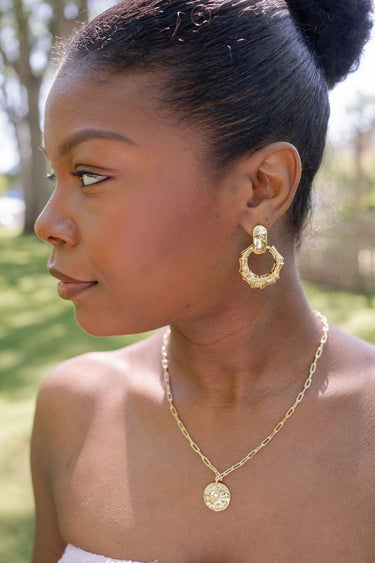 Sadie- Bamboo Drop Earring - Lisi Lerch