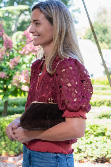 Sarah Faux Fur Clutch - Lisi Lerch