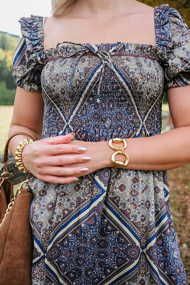 Sarah Large Snaffle Bracelet - 18k Gold Plated - Lisi Lerch