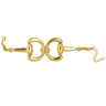 Sarah Large Snaffle Bracelet - 18k Gold Plated - Lisi Lerch