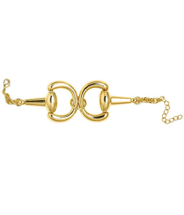 Sarah Large Snaffle Bracelet - 18k Gold Plated - Lisi Lerch