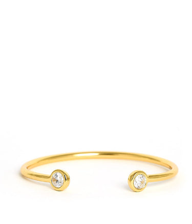 Sasha Bezel Cuff - 18k Plated - Lisi Lerch