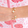 Sasha Bezel Cuff - 18k Plated - Lisi Lerch