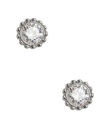 Scalloped Baby Bezel Stud - 18k Gold Plated - Lisi Lerch