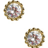 Scalloped Large Bezel Stud - 18k Gold Plated - Lisi Lerch