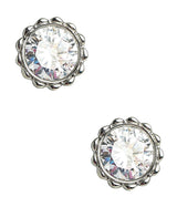 Scalloped Large Bezel Stud - 18k Gold Plated - Lisi Lerch
