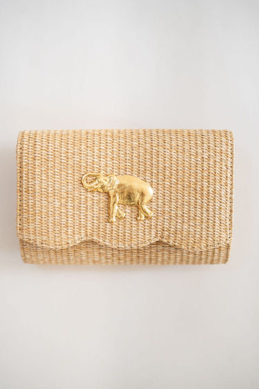 Scalloped Ruby Straw Clutch - Florida Friends - Lisi Lerch