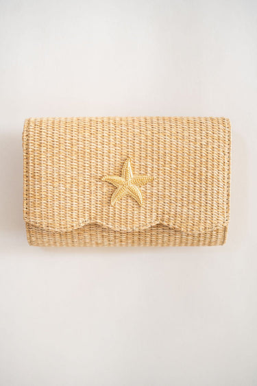 Scalloped Ruby Straw Clutch - Florida Friends - Lisi Lerch