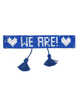 Shiny PSU We Are - Flat Adjustable Beaded Tassel Bracelet - Lisi Lerch