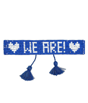 Shiny PSU We Are - Flat Adjustable Beaded Tassel Bracelet - Lisi Lerch