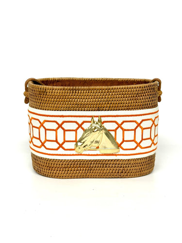 Small Charlotte - Orange Octagon Band - Horsehead - Lisi Lerch