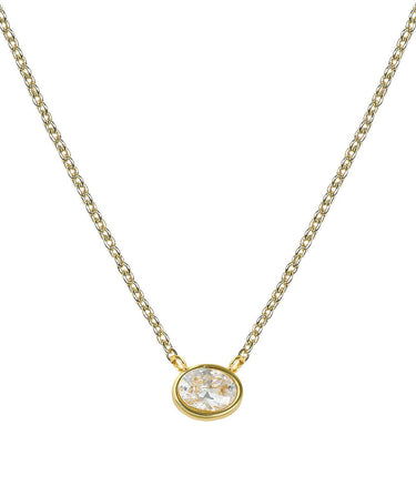 Small Oval Bezel Necklace - Lisi Lerch