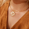 Small Poppy Collar Necklace - 18k Gold Plated - Darby Clark Collection - Lisi Lerch