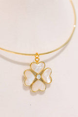 Small Poppy Collar Necklace - 18k Gold Plated - Darby Clark Collection - Lisi Lerch