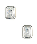 Small Rectangle Bezel Stud - 18k Gold Plated - Lisi Lerch