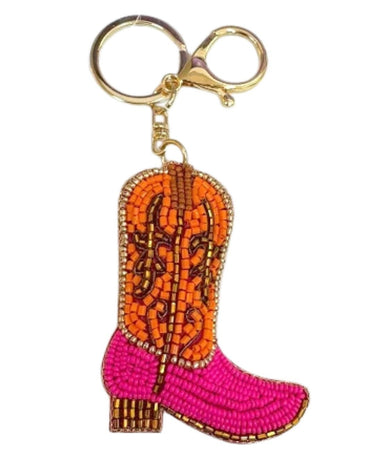 Spring Hand Beaded - Key Chain - Bag Charm - Lisi Lerch
